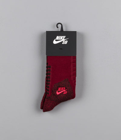 Nike SB Elite Crew Socks - Team Red / Velvet Brown / Ember Glow
