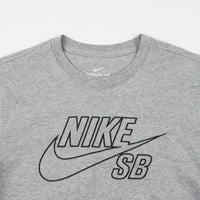 Nike SB Embroidered Logo T-Shirt - Dark Grey Heather / Black thumbnail