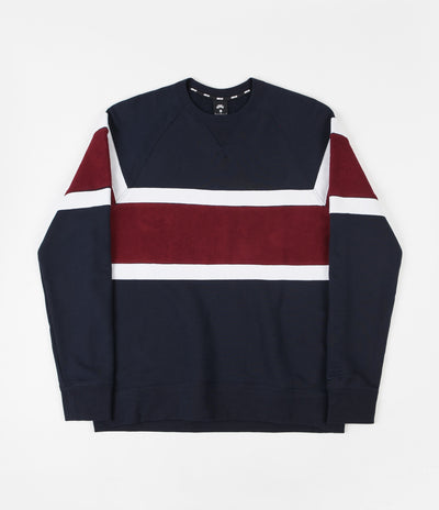 Nike SB Everett Crewneck Sweatshirt - Dark Obsidian / Team Red / Dark Obsidian