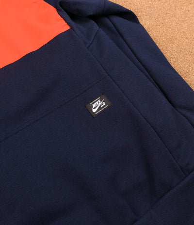 Nike SB Everett Hooded Sweatshirt - Max Orange / Obsidian / Obsidian