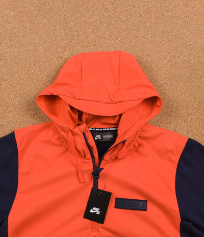 Nike SB Everett Hooded Sweatshirt - Max Orange / Obsidian / Obsidian