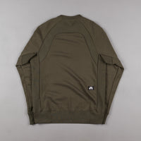 Nike SB Everett Reveal Crewneck Sweatshirt - Cargo Khaki / Dark Cayenne thumbnail
