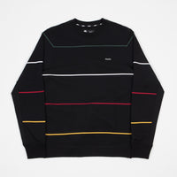 Nike SB Everett Stripe Crewneck Sweatshirt Black Black Flatspot
