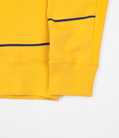 Nike SB Everett Stripe Crewneck Sweatshirt - Yellow Ochre / Obsidian