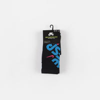 Nike SB Everyday Max Lightweight Crew Socks (3 Pair) - Black / Multicolour thumbnail
