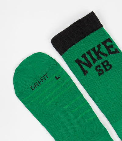 Nike SB Everyday Max Lightweight Crew Socks (3 Pair) - Green / Multicolour