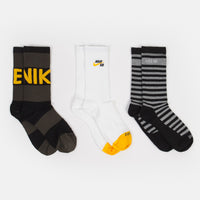 Nike SB Everyday Max Lightweight Crew Socks (3 Pair) - Multicolour / White thumbnail