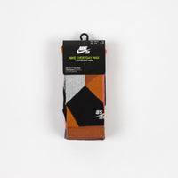 Nike SB Everyday Max Lightweight Socks (3 Pair) - Black / Red / Multi thumbnail