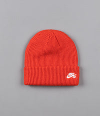 Nike SB Fisherman Beanie - Max Orange / White