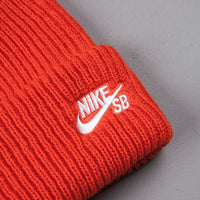 Nike SB Fisherman Beanie - Max Orange / White thumbnail