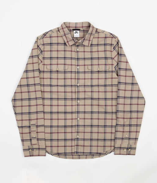Nike SB Flannel Shirt - Khaki | Flatspot
