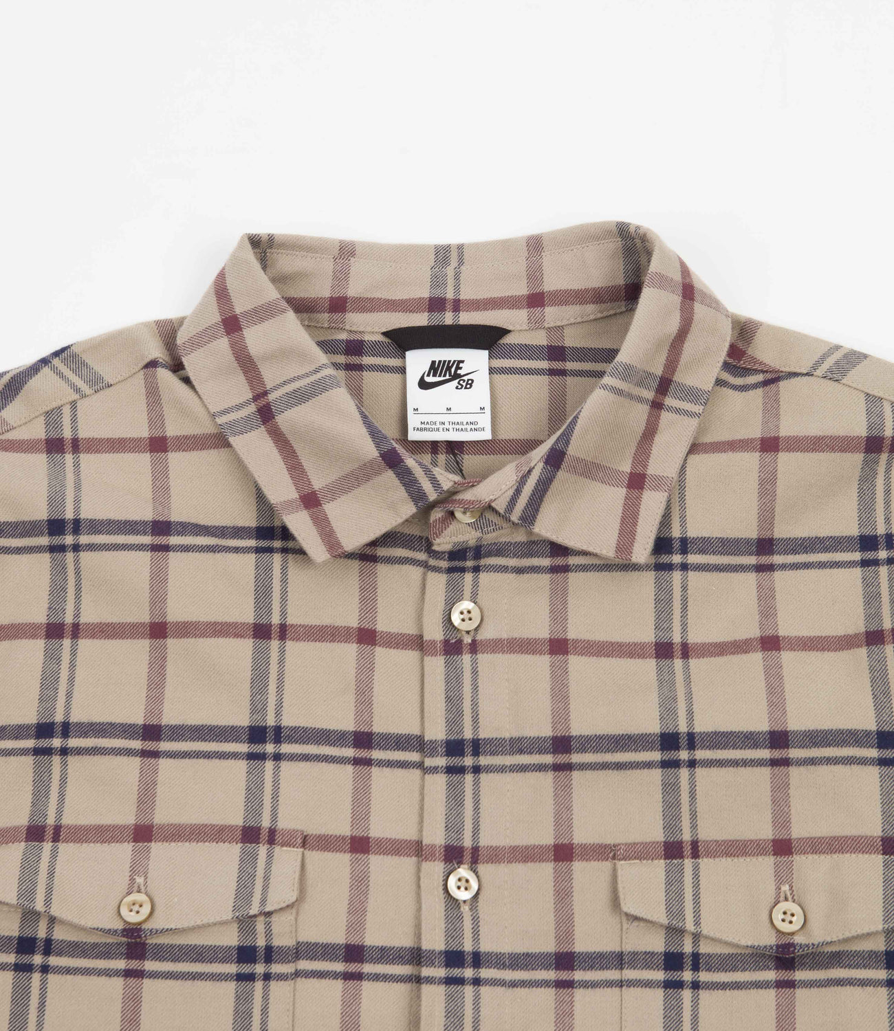Nike SB Flannel Shirt - Khaki | Flatspot