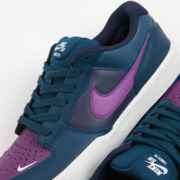 Nike SB Force 58 Premium Shoes - Obsidian / Viotech - Midnight Turquoise - Phantom thumbnail