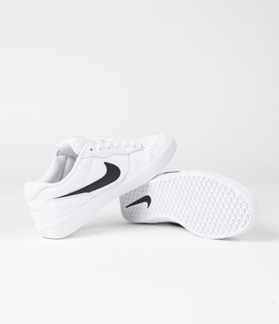 Nike SB Force 58 Premium Shoes - White / Black - White - White