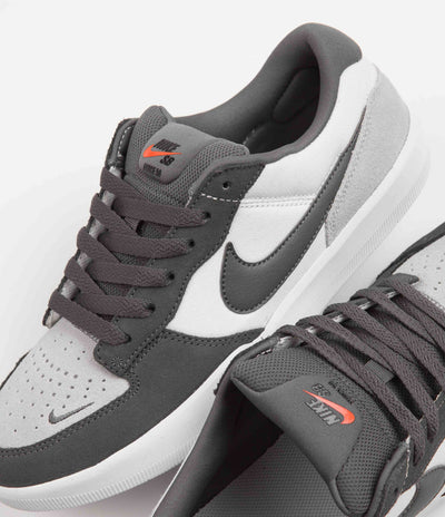 Nike SB Force 58 Shoes - Dark Grey / Dark Grey - White - Wolf Grey