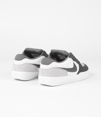 Nike SB Force 58 Shoes - Dark Grey / Dark Grey - White - Wolf Grey