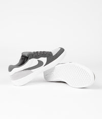Nike SB Force 58 Shoes - Dark Grey / Dark Grey - White - Wolf Grey
