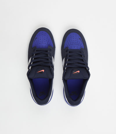 Nike SB Force 58 Shoes - Obsidian / Obsidian - White - Hyper Royal