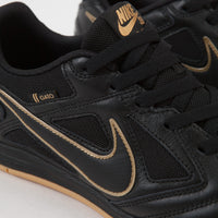Nike SB Gato Shoes in Black and Black and Metallic Gold - Gum Yellow thumbnail