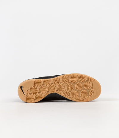 Nike SB Gato Shoes in Black and Black and Metallic Gold - Gum Yellow