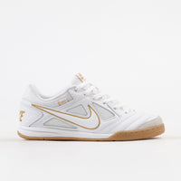 Nike SB Gato Shoes - White / White - Metallic Gold thumbnail