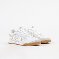 Nike SB Gato Shoes - White / White - Metallic Gold thumbnail