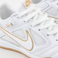 Nike SB Gato Shoes - White / White - Metallic Gold thumbnail