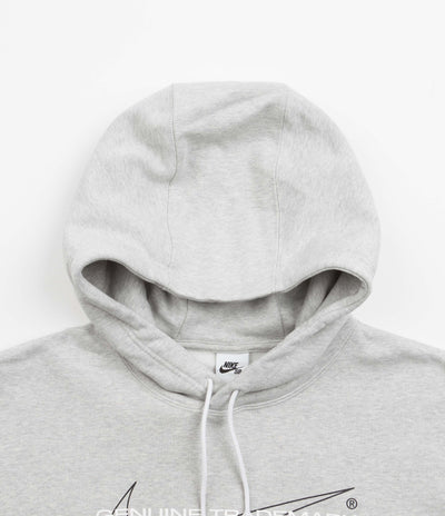 Nike SB Genuine Trademark Hoodie - Grey Heather