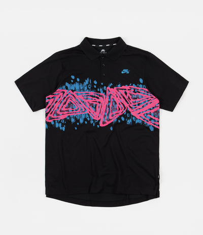 Nike SB GFX Polo Shirt - Black / Watermelon