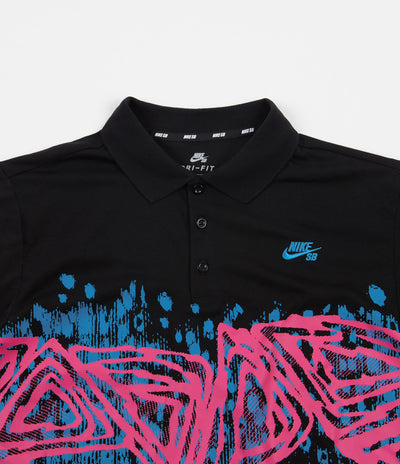 Nike SB GFX Polo Shirt - Black / Watermelon