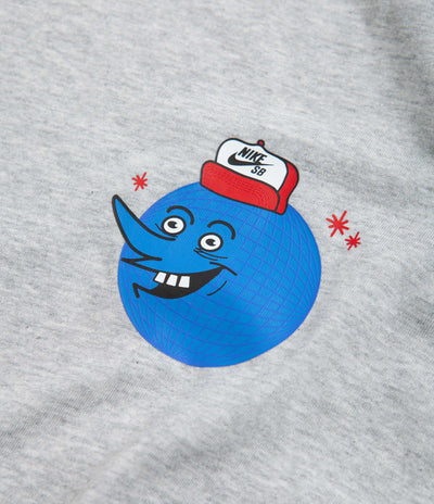 Nike SB Globe Guy T-Shirt - Grey Heather