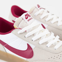 Nike SB Heritage Vulc Shoes - Summit White / Cardinal Red - White thumbnail