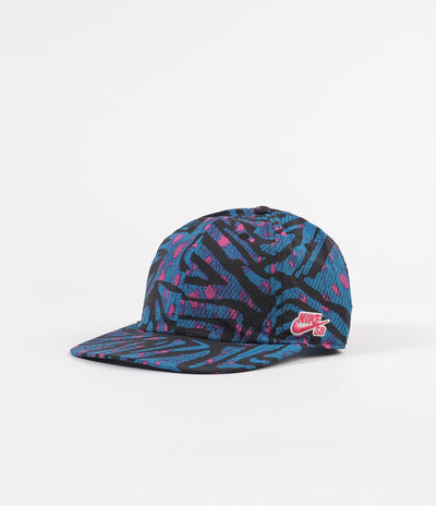 Nike SB Heritage86 All Over Print Cap - Laser Blue / Watermelon