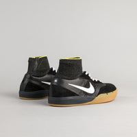 Nike SB Koston 3 Hyperfeel Shoes - Black / White - Yellow Strike thumbnail