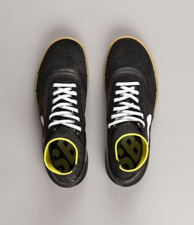 Nike SB Koston 3 Hyperfeel Shoes - Black / White - Yellow Strike
