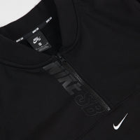 Nike SB Icon 1/2 Zip Sweatshirt - Black / White thumbnail