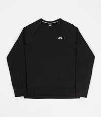 Nike SB Icon Crew Neck Sweatshirt - Black / White