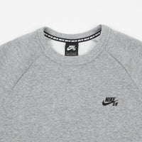 Nike SB Icon Crew Neck Sweatshirt - Dark Grey Heather / Black thumbnail