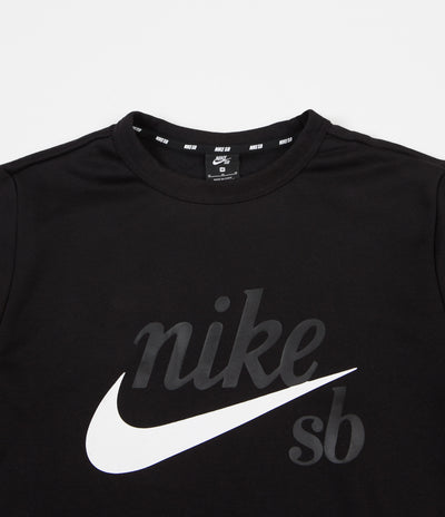 Nike SB Icon Crewneck Sweatshirt - Black / White