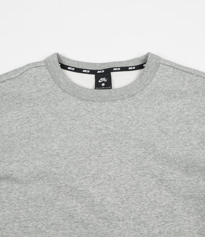 Nike SB Icon Crewneck Sweatshirt - Dark Grey Heather / Black