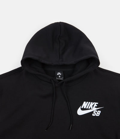Nike SB Icon Essential Pullover Hoodie - Black / White