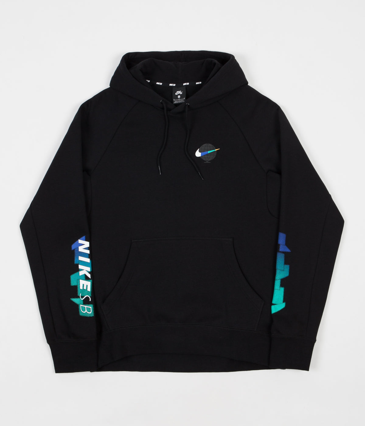 Nike SB Icon GFX Hoodie Black / White Flatspot