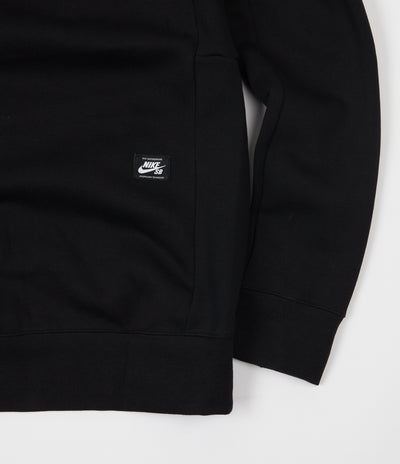 Nike SB Icon GFX Mockneck Half Zip Sweatshirt - Black / Red Crush