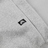 Nike SB Icon Hooded Sweatshirt - Dark Grey Heather / White thumbnail