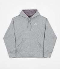 Nike SB Icon Hoodie - Dark Grey Heather / White