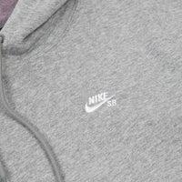 Nike SB Icon Hoodie - Dark Grey Heather / White thumbnail