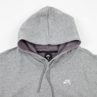 Nike SB Icon Hoodie - Dark Grey Heather / White thumbnail
