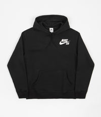 Nike SB Icon Logo Hoodie - Black / White