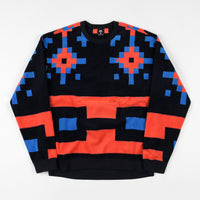 Nike SB Icon Nomad Crewneck Sweatshirt - Dark Obsidian / Bright Crimson thumbnail