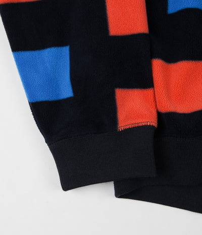 Nike SB Icon Nomad Crewneck Sweatshirt - Dark Obsidian / Bright Crimson